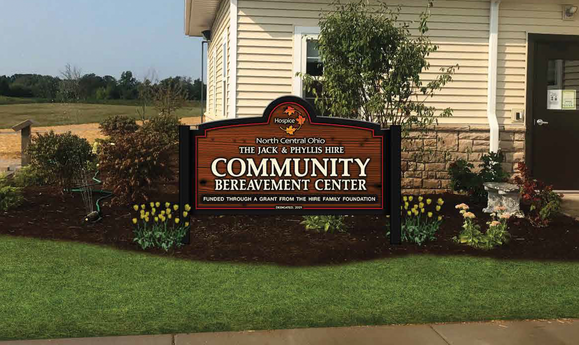 HOSPICE OF NORTH CENTRAL OHIO RECEIVES NAMING GIFT FOR HIRE FAMILY BEREAVEMENT CENTER IN ASHLAND